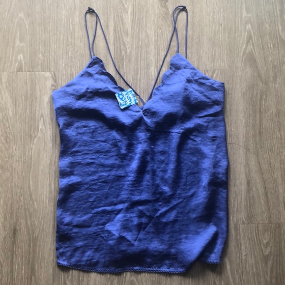 Free People Tops - nwt blue free people cami sz m